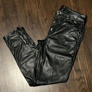 AE Leather look high-rise Jeggings